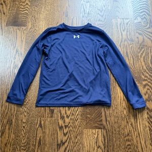 Under Armour boys active long sleeve shirt - navy - size small